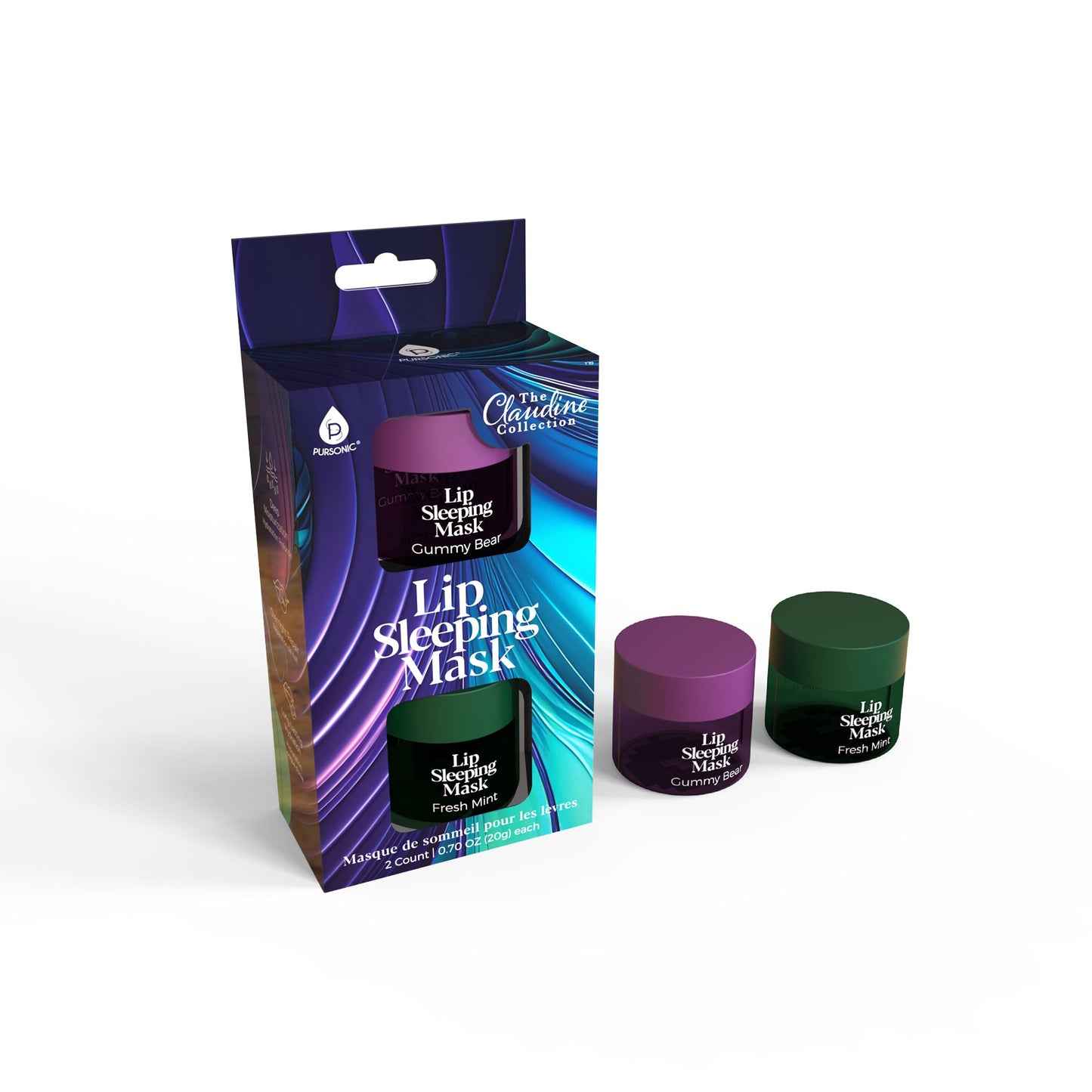Lip Sleeping Mask 2 Pack- Gummy Bear & Fresh Mint-0