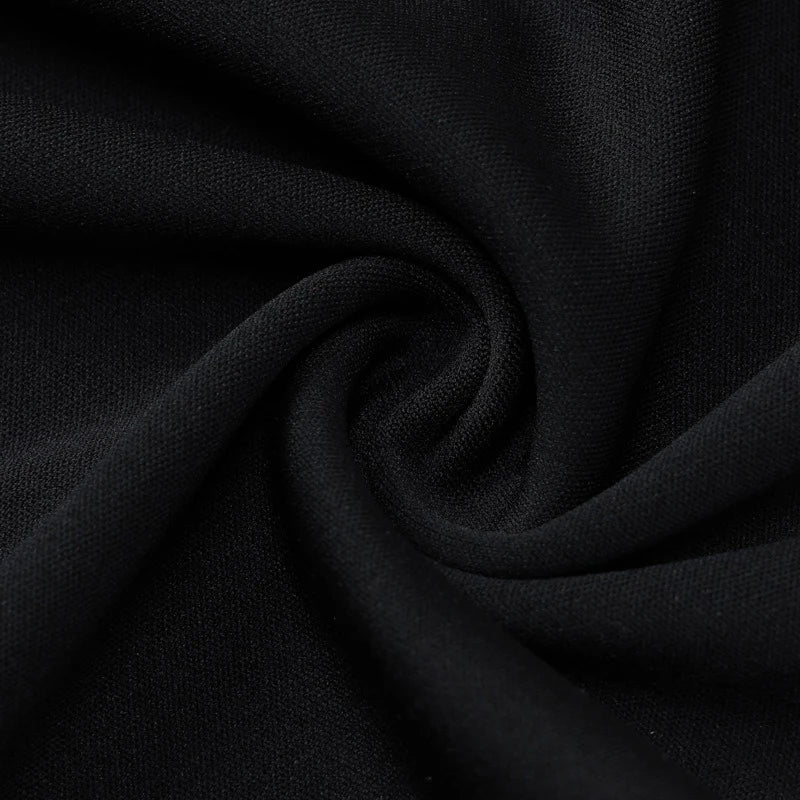 New Women's Dresses Elegant Round Neck Pleat Long Sleeve Casual Slim Pink Sexy Black Short Dresses Lady Street Chic Party Dress