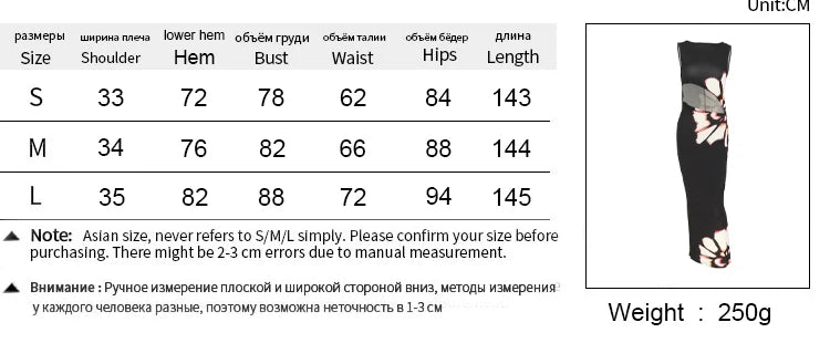 Summer Sexy Maxi Dress For Women Streetwear Fashion Print Hollow Out Sleeveless New Slim Dress Casual Club Elegant Party Dresses